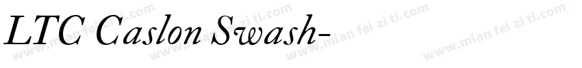 LTC Caslon Swash字体转换